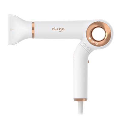 DUGA SECADOR COMPACT IONIC BLANCO Y DORADO