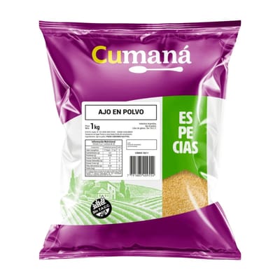 AJO DESHIDRATADO EN POLVO S/TACC CUMANA X1 KG - 10211