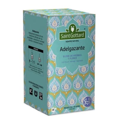 TISANA ADELGAZANTE 20 SAQUITOS X 1.5G SAINT GOTTARD
