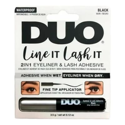DUO ADHESIVO EYELINER PARA PESTAÑAS X 3,5G BLACK