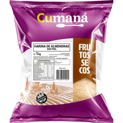 HARINA DE ALMENDRAS SIN PIEL 1KG CUMANA - 70701