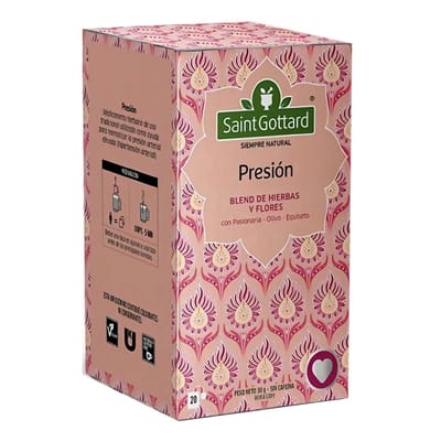 TISANA PRESION 20 SAQUITOS X 1.5G SAINT GOTTARD