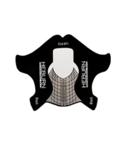MOLDE UÑAS ESCULPIDAS BLACK X 100U HEBURN PROFESIONAL