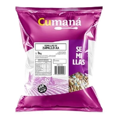 SEMILLAS DE ZAPALLO PELADA S/TACC CUMANA X1 KG - 13103
