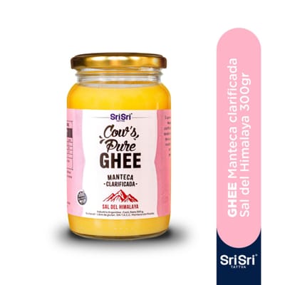 GHEE PURO DE VACA C/ SAL HIMALAYA 300 G SRISRI