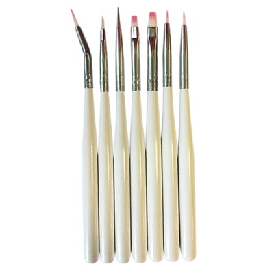 SET PINCELES DECO UÑAS X 7 UNIDADES