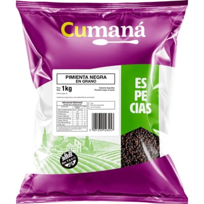 PIMIENTA NEGRA GRANO S/TACC CUMANA X1 KG - 11739