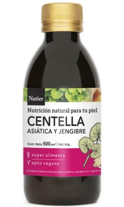 CENTELLA ASIATICA Y JENGIBRE BEBIBLE NATIER 500 ML