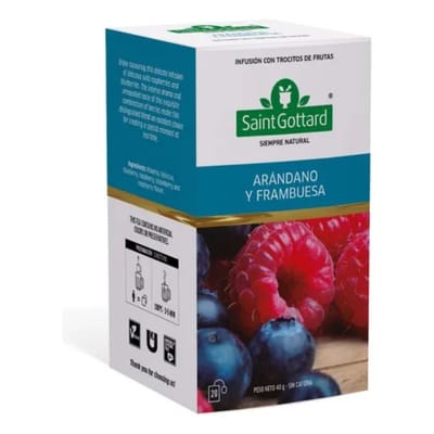 ARANDANO Y FRAMBUESA 20 SAQUITOS X 2G SAINT GOTTARD