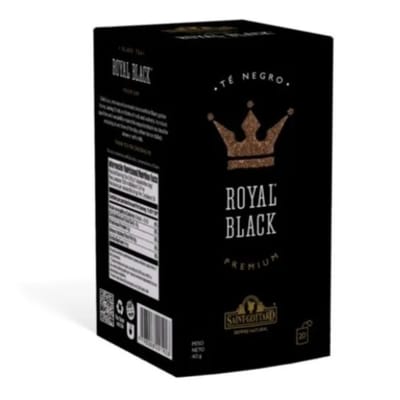 TE NEGRO ROYAL BLACK 20 SAQUITOS X 2 G SAINT GOTTARD