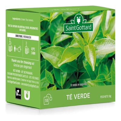 TE VERDE 10 SAQUITOS X 1.8G SAINT GOTTARD