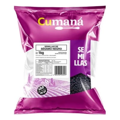 SEMILLAS DE SESAMO NEGRO CUMANA 1KG - 12344