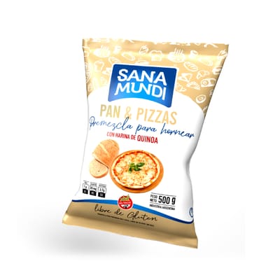 PREMEZCLA PARA PANES Y PIZZAS SANA MUNDI 500 GRS