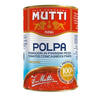 POLPA FINISSIMA"LATA" 400 GRS. MUTTI