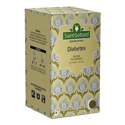 TISANA DIABETES 20 SAQUITOS X 1.5G SAINT GOTTARD