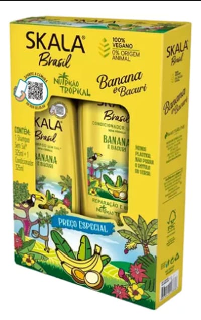SHAMPOO Y ACONDICIONADOR BANANA SKALA X 325ML