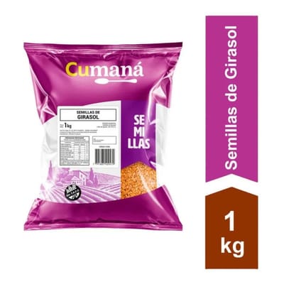 SEMILLAS DE GIRASOL PELADO S/TACC CUMANA 1 KG - 12346