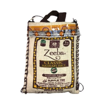 ARROZ BASMATI 1KG ZEEBA X 1KG