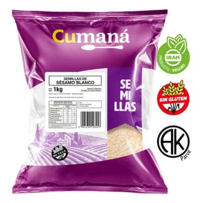 SEMILLAS DE SESAMO BLANCO S/TACC CUMANA X1 KG - 12341