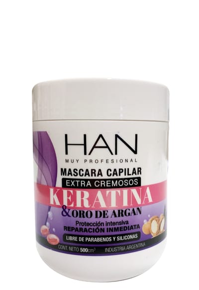 BAÑO KERATINA + ARGAN 500 GR