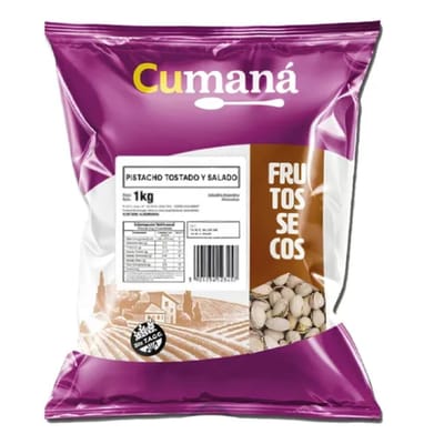 PISTACHO C/CASCARA TOSTADO Y SALADO CUMANA X1 KG - 22010
