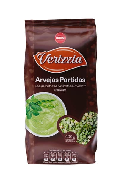 ARVEJAS PARTIDAS VERIZZIA 400 G