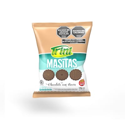 MASITAS DULCES DE CHOCOLATE C/STEVIA 120 GRS