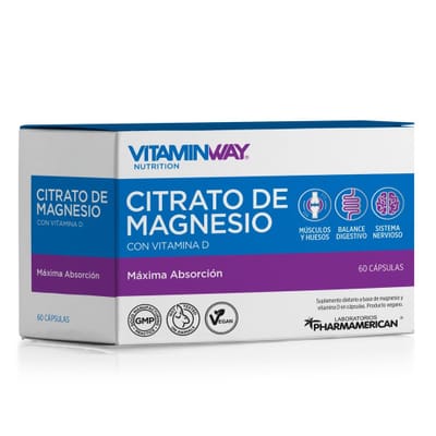 CITRATO DE MAGNESIO X 60 CAPSULAS ESTUCHE VITAMIN WAY