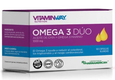 DUO OMEGA 3 VITAMIN WAY ESTUCHE X 60