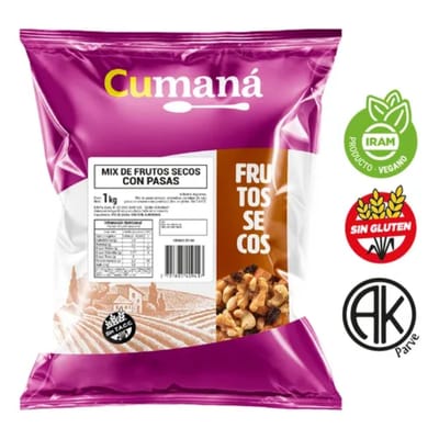 MIX FRUTOS PASAS CUMANA X1 KG - 23401