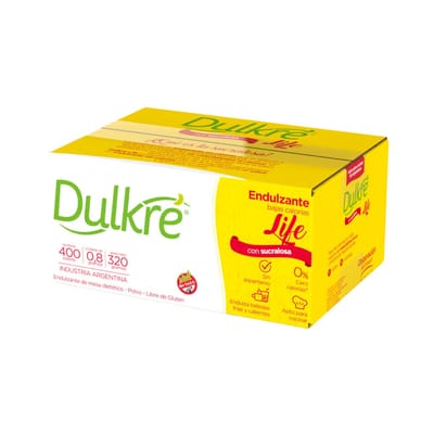 DULKRE LIFE EDULCORANTE 400 SOBRES C/ SUCRALOSA
