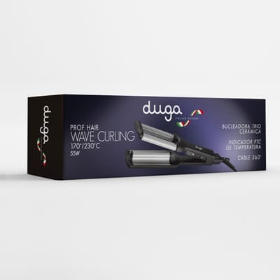 PLANCHA BUCLEADORA TITANIUM 32MM DUGA D546