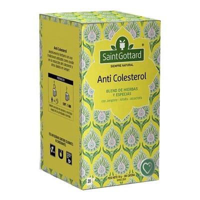 TISANA ANTICOLESTEROL 20 SAQUITOS X 1.5G SAINT GOTTARD