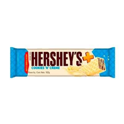 OBLEA HERSHEY S MAIS + COOKIES N CREME X 102G (B/48)