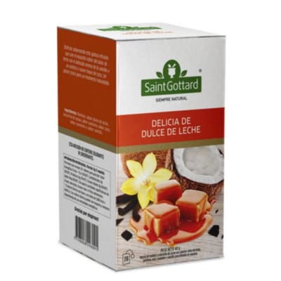 DELICIA DE DULCE DE LECHE 20 SAQUITOS X 2G SAINT GOTTARD