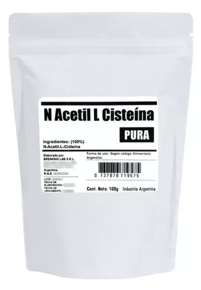 NAC N ACETIL L CISTEINA AMINOACIDO PURO 100G