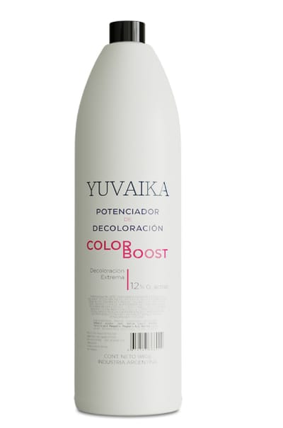 POTENCIADOR DE DECOLORACION X 980ML AL 12% O2 ACTIVO - COLOR BOOST YUVAIKA