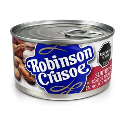 SURTIDO DE MARISCOS EN AGUA Y ACEITE X 190G ROBINSON CRUSOE