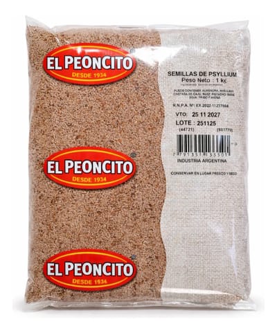 PSYLLIUM EN POLVO X 1KG EL PEONCITO VILLARES