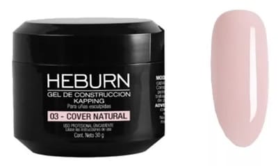 GEL DE CONSTRUCCION DE UÑAS Y KAPPING HEBURN PROFESIONAL COVER X 30G