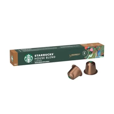 CAPSULAS DE CAFE STARBUCK HOUSE BLEND LUNGOS 12X57G