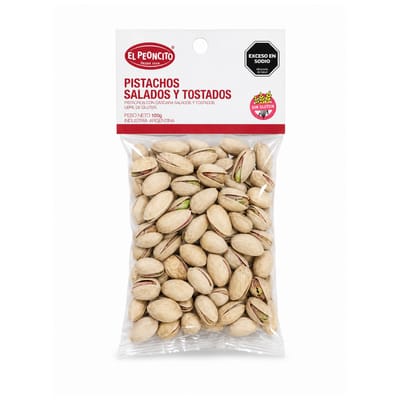 PISTACHOS SALADOS Y TOSTADOS X 100 GR CARTON EL PEONCITO
