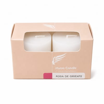 SET VELAS ROSA DE ORIENTE SPIRIT X 2