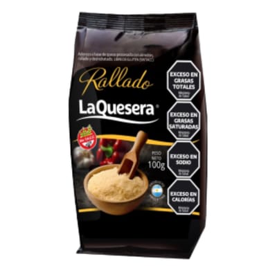 QUESO RALLADO X 100G LA QUESERA X1 SOBRE