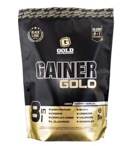 MUSCLE MASS GAINER - SABOR: GOURMET VAINILLA GOLD NUTRITION 5LB