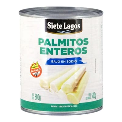 PALMITOS SIETE LAGOS ENTEROS X 800 G (ECUADOR)