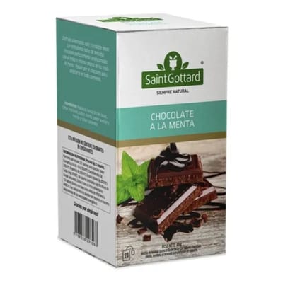 CHOCOLATE A LA MENTA 20 SAQUITOS X 2G SAINT GOTTARD