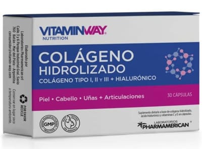 COLAGENO HIDROLIZADO + ACIDO HIALURONICO X 30 CAPS VW