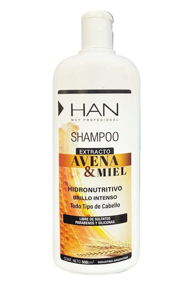 SHAMPOO AVENA Y MIEL (ECOLOGICO Y NATURAL) 500 HAN