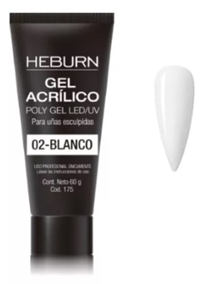 POLYGEL PROFESIONAL BLANCO X 60G HEBURN